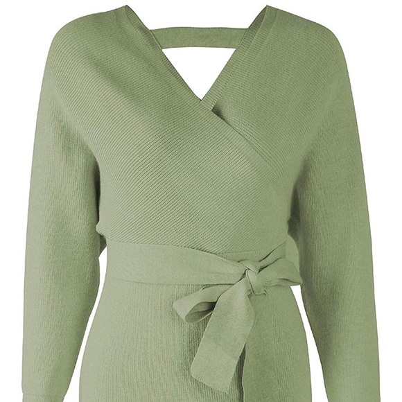 ✨THE SAVOY FEILD GREEN BATWING SWEATER DRESS *NWT* - Picture 5 of 7